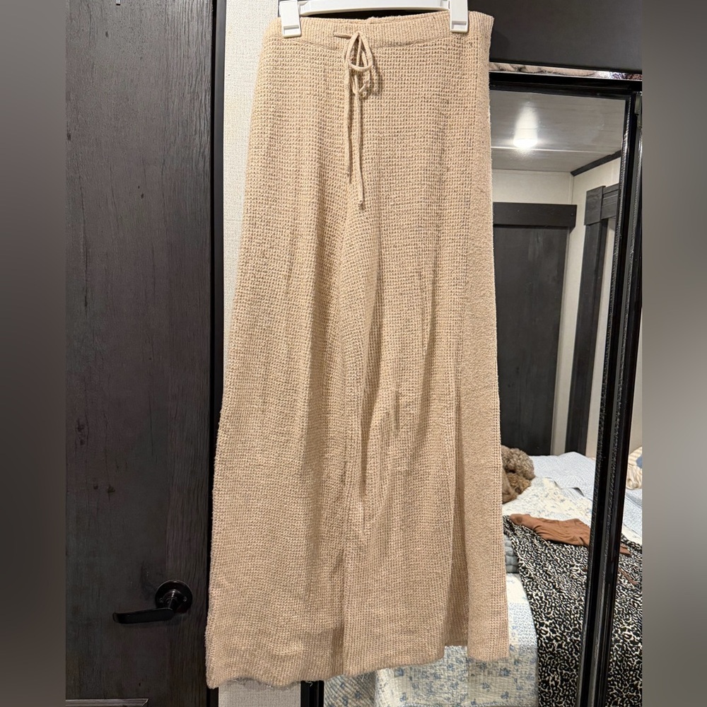aerie Beige Knit Drawstring pants